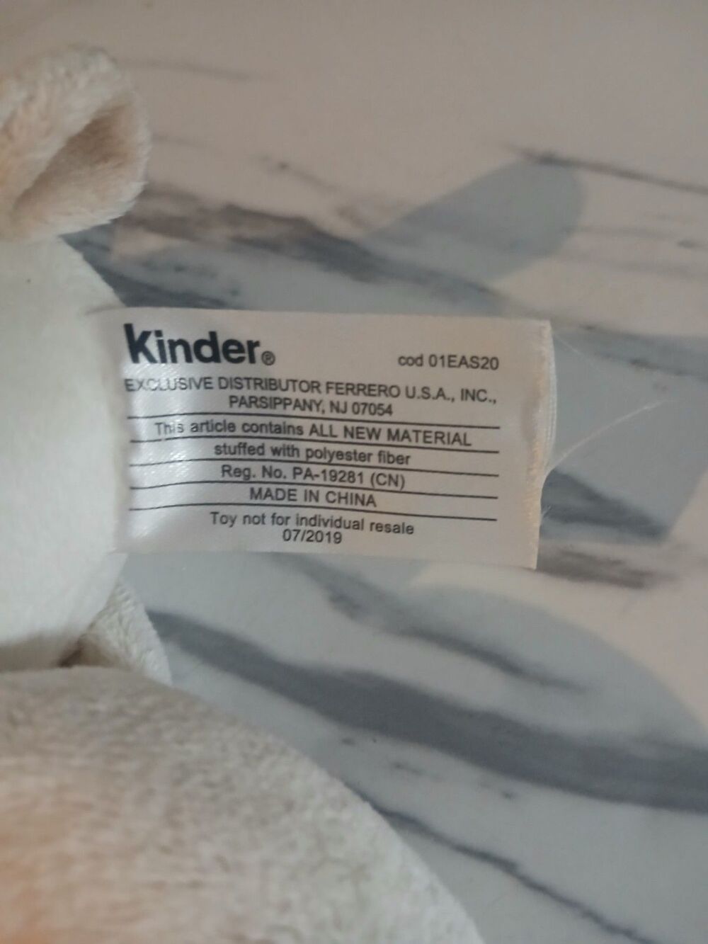 Kinder Ferrero White & Brown LAMB Plush Soft Toy 10" 2019 - Picture 4 of 4